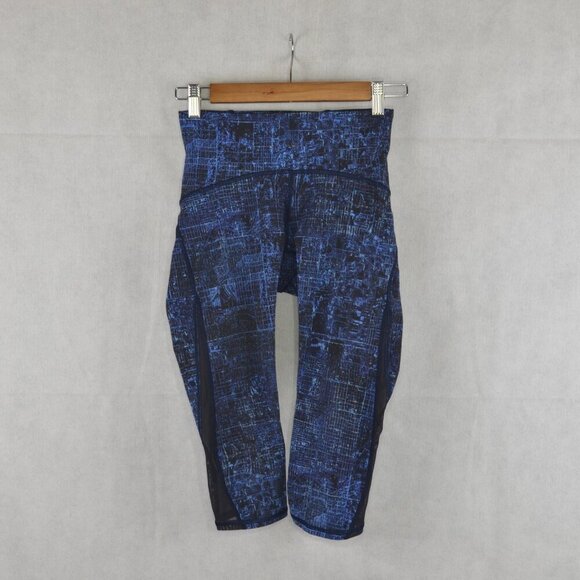 lululemon Train Times Crops 17" Size 4 in City Lights Multi Black - Picture 2 of 4